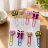 Ins-style resin resin cartoon paper clips, colorful long paper clips, bookmark holders, heart-shaped animal-shaped office page holders, popular stationery small accessories details Picture